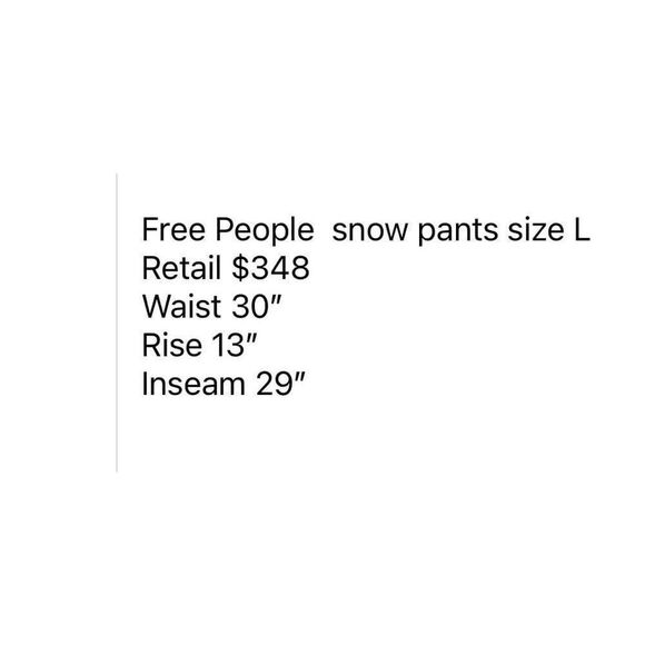 Free People Landscape View Ski Pants Size L - Picture 8 of 12